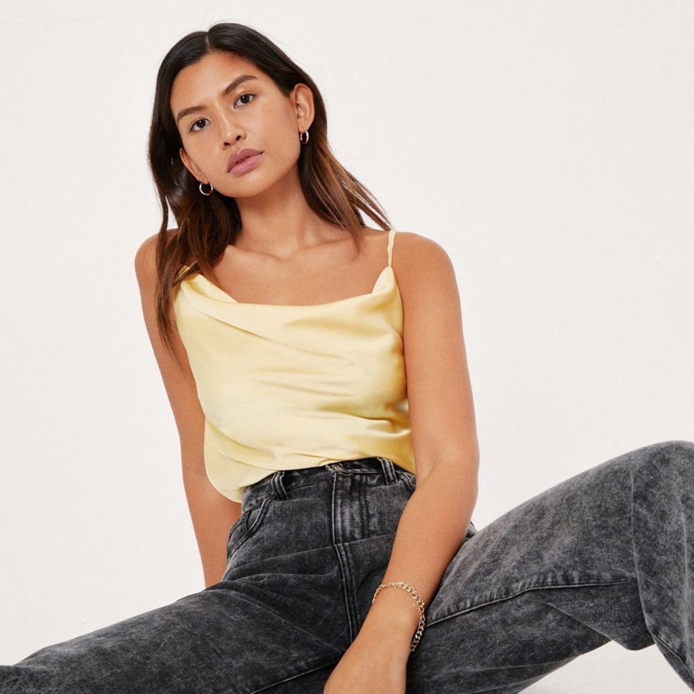 Nasty Gal - Cowl Neck Satin Cami